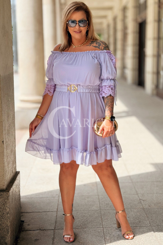 Kleid in Flieder – Große Größen | Cavaricci.de
