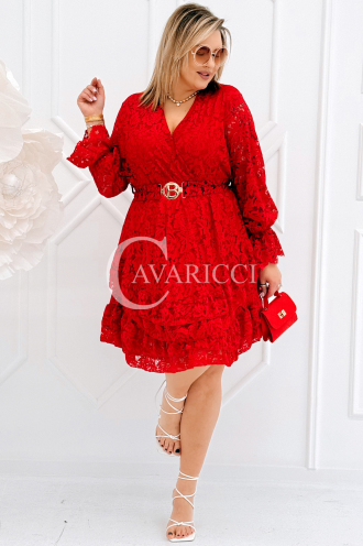 CORTI Kleid in Rot – Große Größen | Cavaricci.de