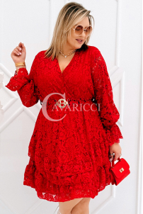 CORTI Kleid in Rot – Große Größen | Cavaricci.de