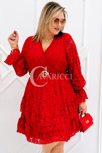 CORTI Kleid in Rot – Große Größen | Cavaricci.de