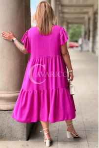 Kleid in Fuchsia – Große Größen | Cavaricci.de