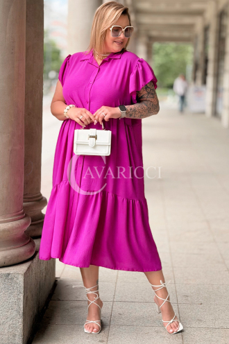 Kleid in Fuchsia – Große Größen | Cavaricci.de