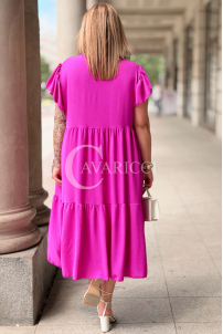 Kleid in Fuchsia – Große Größen | Cavaricci.de