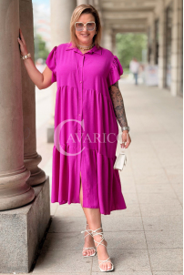 Kleid in Fuchsia – Große Größen | Cavaricci.de