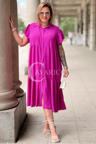 Kleid in Fuchsia – Große Größen | Cavaricci.de