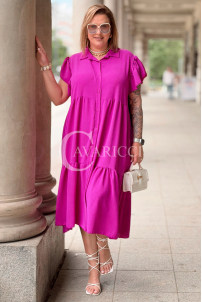 Kleid in Fuchsia – Große Größen | Cavaricci.de