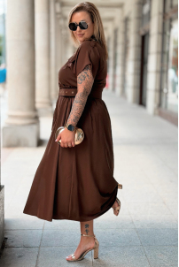 Kleid in Schokolade – Große Größen | Cavaricci.de