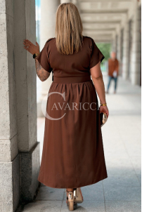 Kleid in Schokolade – Große Größen | Cavaricci.de