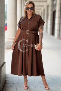 Kleid in Schokolade – Große Größen | Cavaricci.de