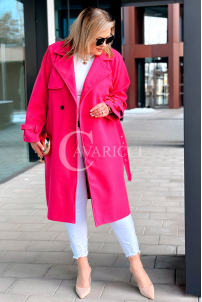 HERMESSA Kleid in Fuchsia – Große Größen | Cavaricci.de