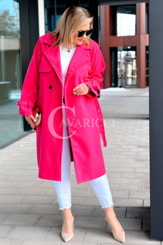 HERMESSA Kleid in Fuchsia – Große Größen | Cavaricci.de