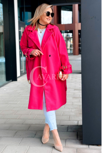 HERMESSA Kleid in Fuchsia – Große Größen | Cavaricci.de