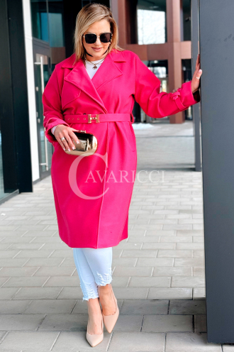 HERMESSA Kleid in Fuchsia – Große Größen | Cavaricci.de