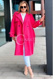 HERMESSA Kleid in Fuchsia – Große Größen | Cavaricci.de
