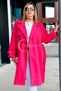 HERMESSA Kleid in Fuchsia – Große Größen | Cavaricci.de