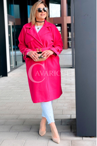 HERMESSA Kleid in Fuchsia – Große Größen | Cavaricci.de