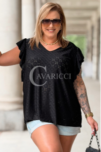 Bluse in Schwarz – Große Größen | Cavaricci.de