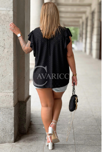Bluse in Schwarz – Große Größen | Cavaricci.de