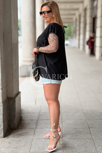 Bluse in Schwarz – Große Größen | Cavaricci.de
