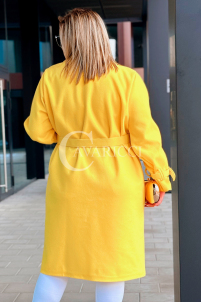 HERMESSA Kleid in Gelb – Große Größen | Cavaricci.de