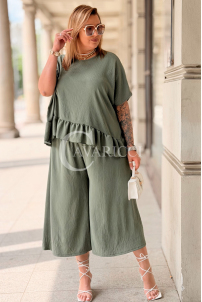 Jumpsuit in Khaki – Große Größen | Cavaricci.de