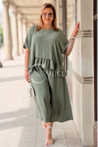 Jumpsuit in Khaki – Große Größen | Cavaricci.de