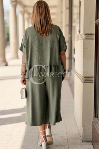Jumpsuit in Khaki – Große Größen | Cavaricci.de