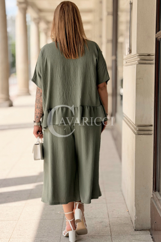 Jumpsuit in Khaki – Große Größen | Cavaricci.de