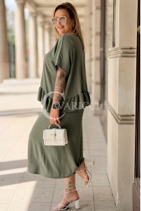 Jumpsuit in Khaki – Große Größen | Cavaricci.de