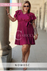 Damenkleid FOSCA – Komfortable Eleganz für jeden Anlass Farbe Purpur