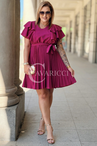 Kleid FOSCA Purpur – Elegantes Damenkleid für jeden Anlass