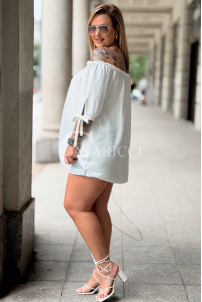 NIRVANA Bluse Ecru – Leichte Sommerbluse Plus Size