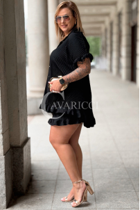 MADDALENA Set – Zweiteiliges Sommer-Set Plus Size, Schwarz