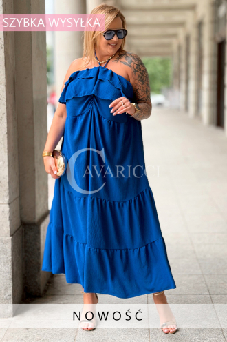Maxikleid MARCELLA – Luftiges Sommerkleid in Kornblume