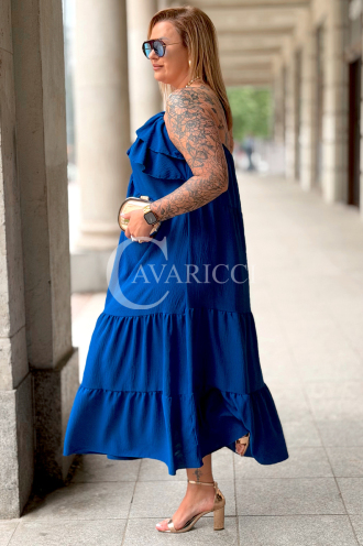 Maxikleid MARCELLA – Luftiges Sommerkleid in Kornblume