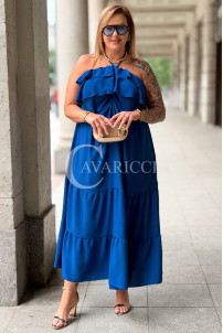 Maxikleid MARCELLA – Luftiges Sommerkleid in Kornblume