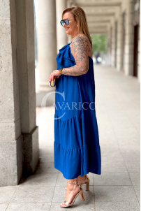 Maxikleid MARCELLA – Luftiges Sommerkleid in Kornblume