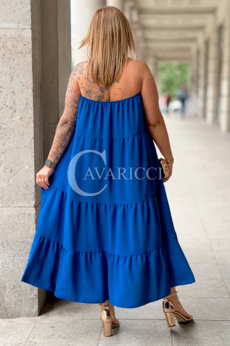 Maxikleid MARCELLA – Luftiges Sommerkleid in Kornblume