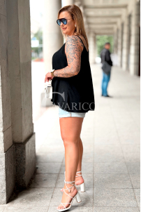 Bluse MARIELLA Schwarz – Luftige Plus Size Bluse