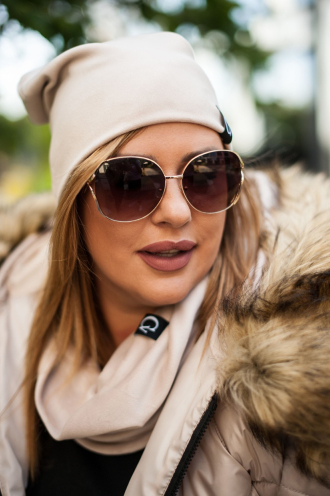 Mütze in Beige – Große Größen | Cavaricci.de