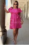 Damenkleid FOSCA – Komfortable Eleganz für jeden Anlass Farbe Fuchsia