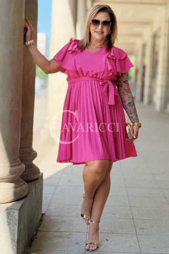Kleid FOSCA Fuchsia – Elegant & Komfortabel für jeden Anlass