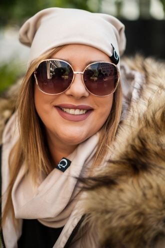 Mütze in Beige – Große Größen | Cavaricci.de