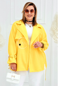 HERMESSITA Kleid in Gelb – Große Größen | Cavaricci.de