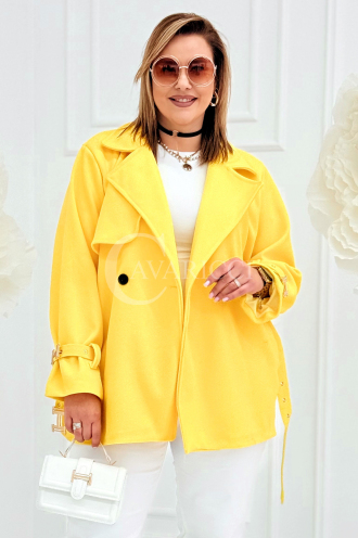 HERMESSITA Kleid in Gelb – Große Größen | Cavaricci.de