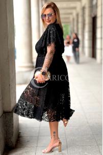 Kleid VENEDIG – Elegante Spitze in Schwarz für Hochzeit