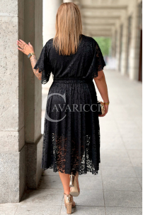 Kleid VENEDIG – Elegante Spitze in Schwarz für Hochzeit