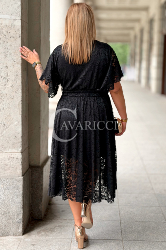 Kleid VENEDIG – Elegante Spitze in Schwarz für Hochzeit