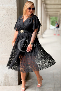 Kleid VENEDIG – Elegante Spitze in Schwarz für Hochzeit