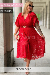Kleid VENEDIG – Elegante Spitze in Rot für die Hochzeit